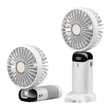 Oigool's latest USB handheld fan mini portable small fan digital display folding aromatherapy small electric fan